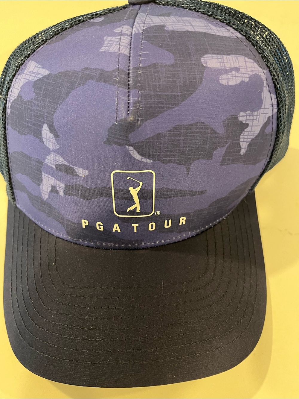 PGA TOUR Men's Blue Camo Trucker Cap NWT 🧢 ⛳️